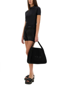 ALEXANDERWANG.T - Alexanderwang.T Shorts With Logo - Women’s Clothing