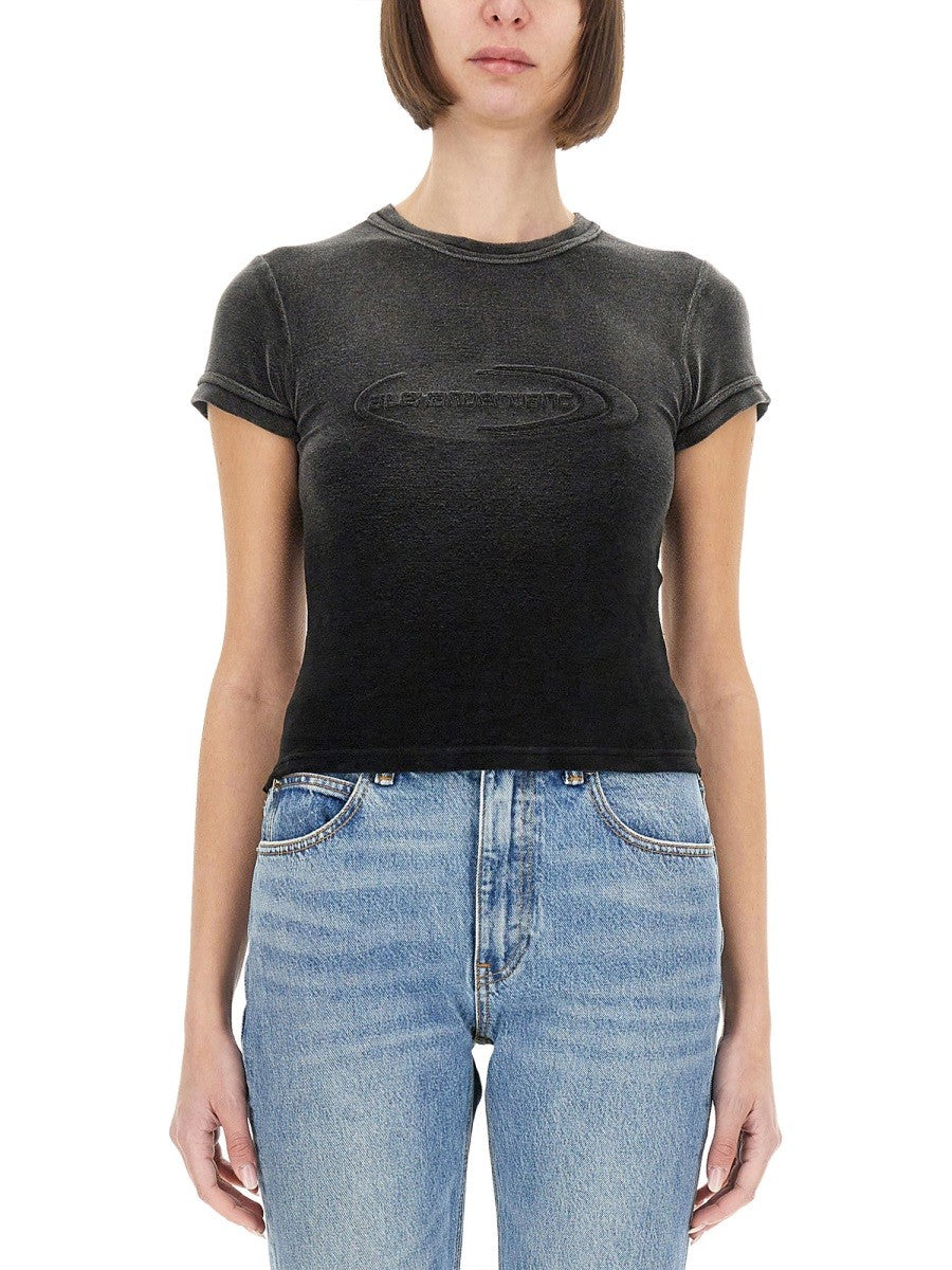 ALEXANDERWANG.T - Alexanderwang.T T Shirt With Logo - Woman-&gt;Clothing-&gt;t-shirts