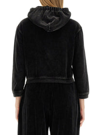 ALEXANDERWANG.T - Alexanderwang.T Velour Sweatshirt - Women’s Sweatshirts