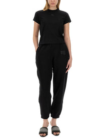 ALEXANDERWANG.T - Alexanderwang.T Jogging Pants With Logo - Women’s Pants