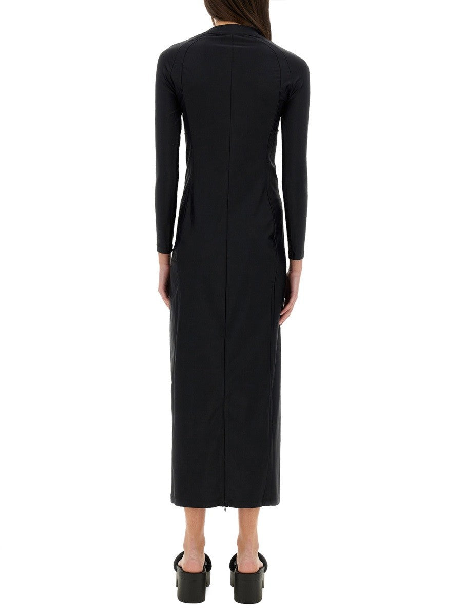 ALEXANDERWANG.T - Alexanderwang.T Long Dress With Logo - Women’s Clothing