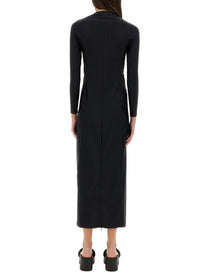 ALEXANDERWANG.T - Alexanderwang.T Long Dress With Logo - Women’s Clothing