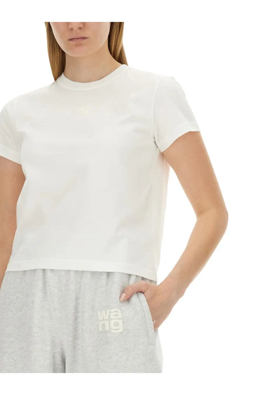 alexanderwang Women's Essential Shrunk Shirt White, view 3