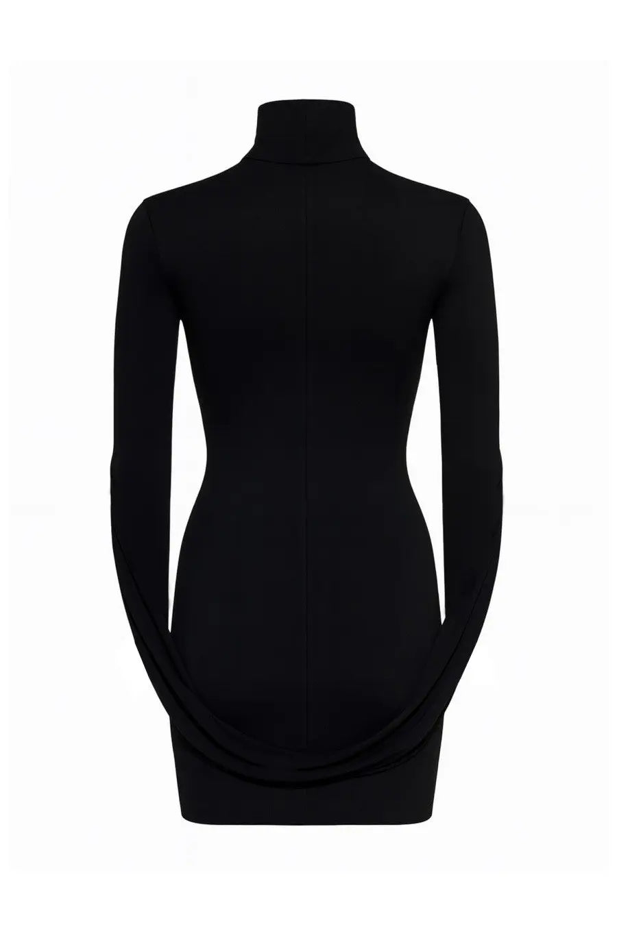 alexanderwang Women's Mini Draped Dress Black, view 3