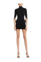 alexanderwang Women's Mini Draped Dress Black, view 2