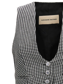 ALEXANDRE VAUTHIER - ALEXANDRE VAUTHIER - Houndstooth waistcoat - Women’s Outerwear