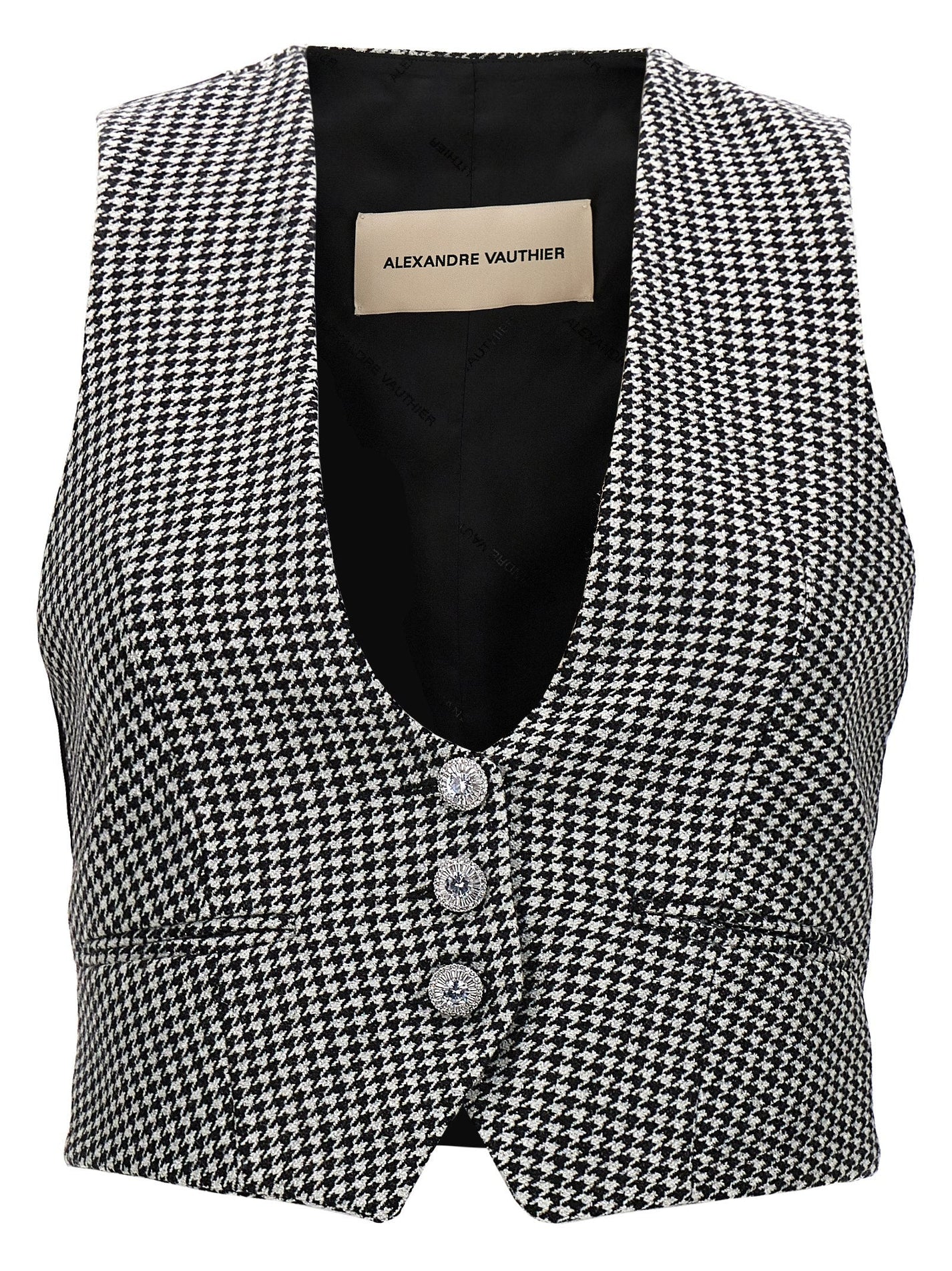 ALEXANDRE VAUTHIER - ALEXANDRE VAUTHIER - Houndstooth waistcoat - Women’s Outerwear