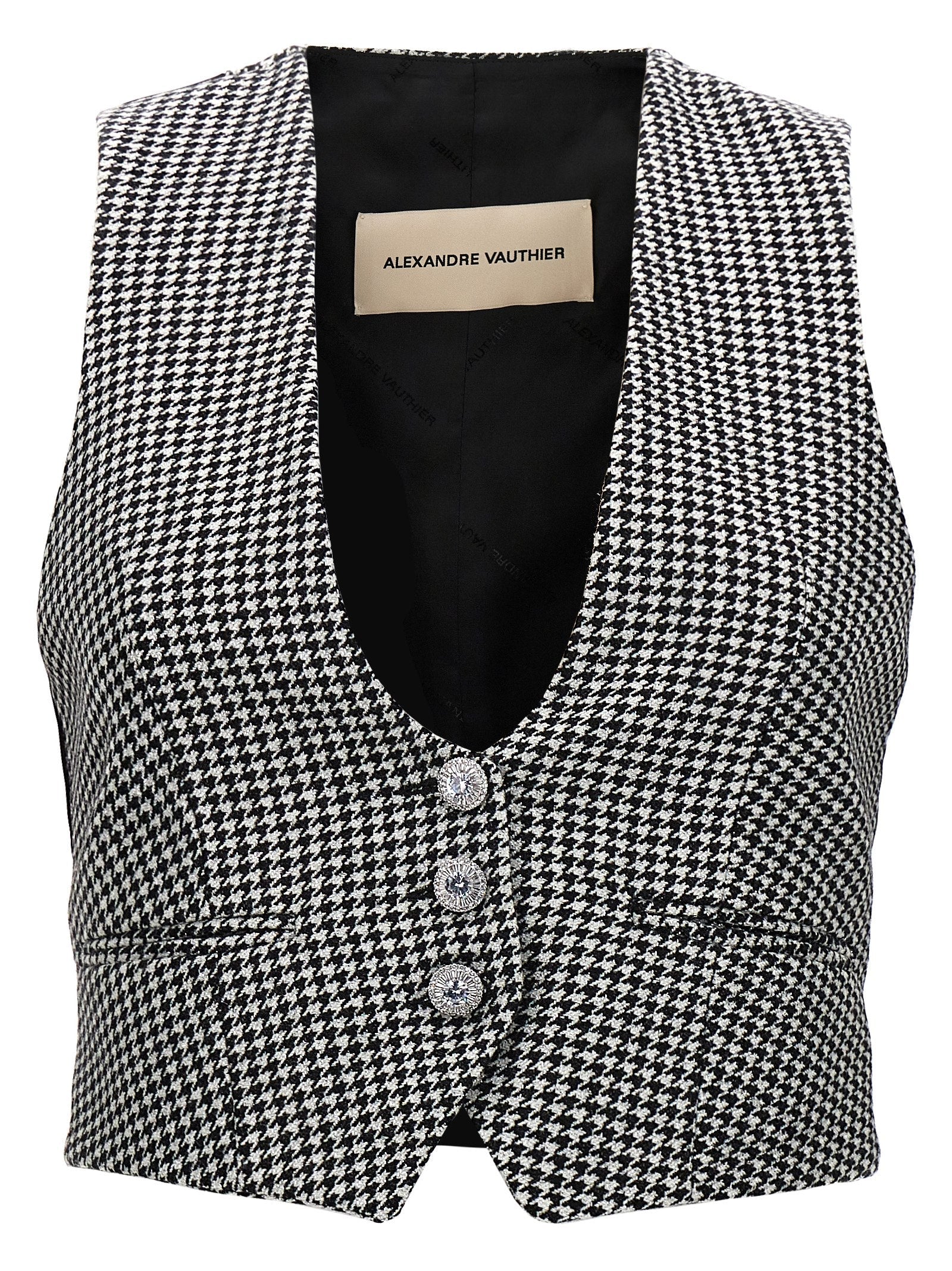 ALEXANDRE VAUTHIER - ALEXANDRE VAUTHIER - Houndstooth waistcoat - Women’s Outerwear