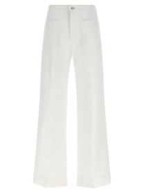 Victoria Beckham Alina Jeans White