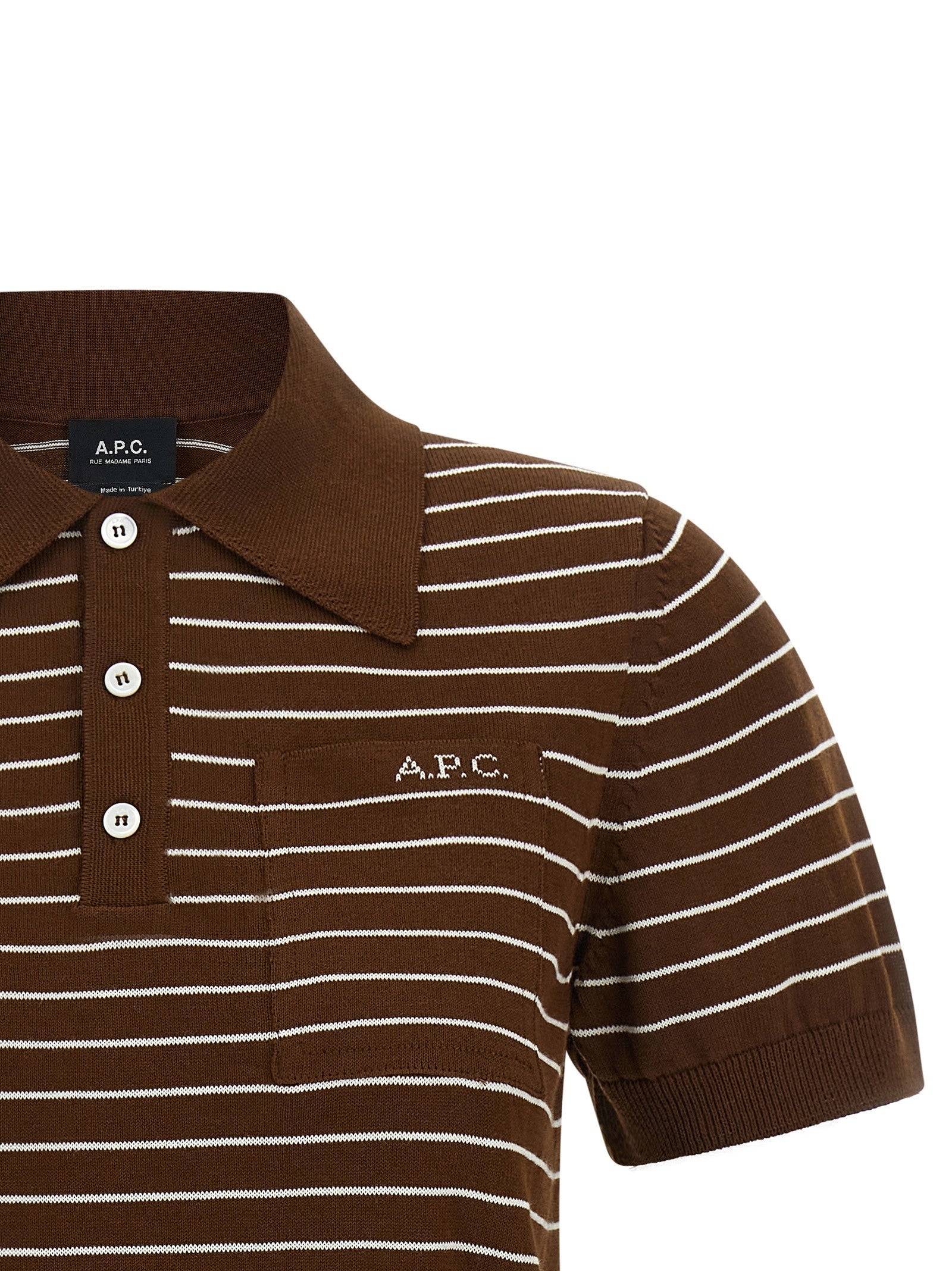 A.P.C Aline Polo Shirt Brown