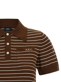 A.P.C Aline Polo Shirt Brown
