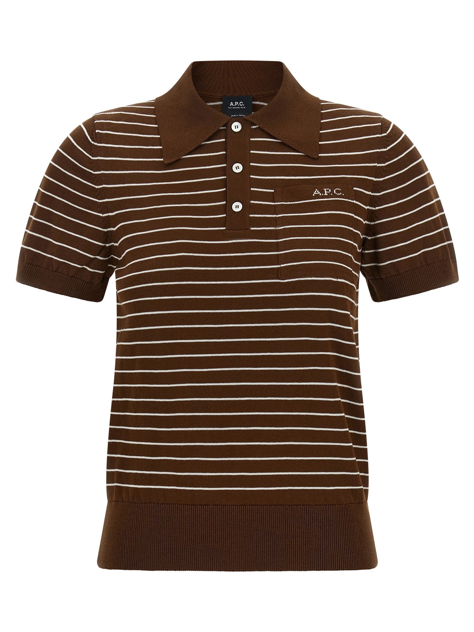 A.P.C Aline Polo Shirt Brown