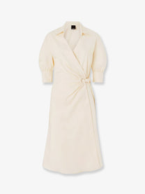 Pinko Women's Aline Strech Cotton Dress Beige Pinko