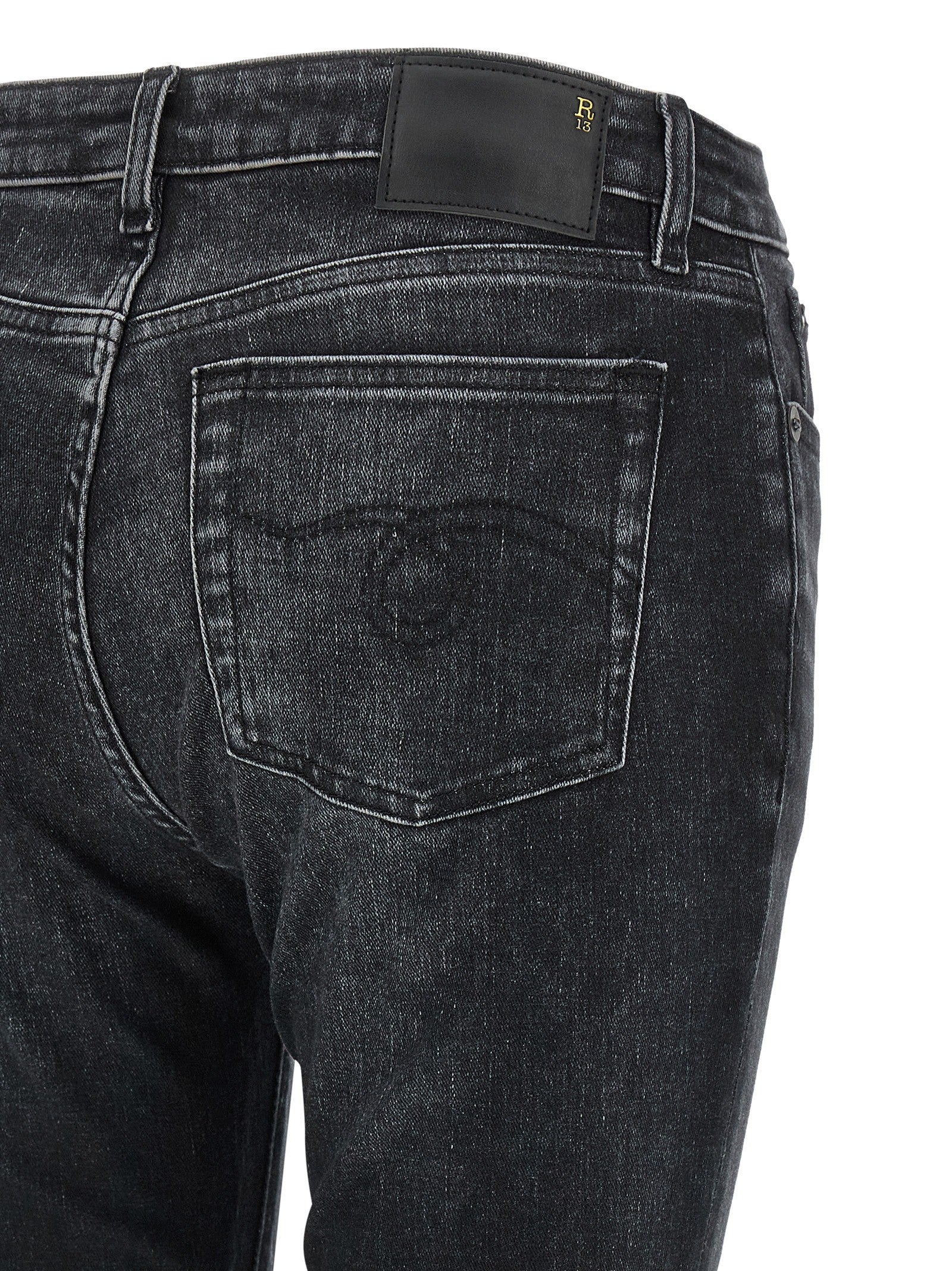 R13 Alison Jeans Black