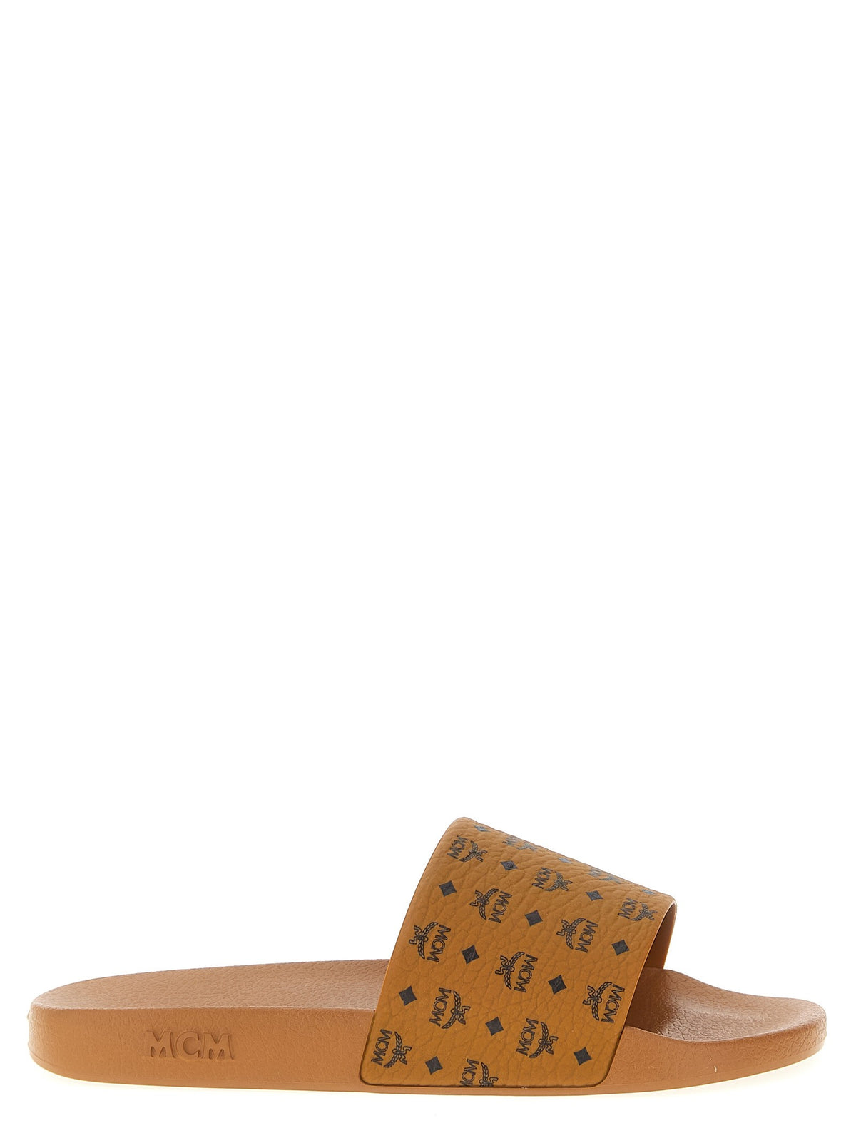 MCM All over Monogram Slides Brown