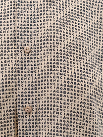 Balenciaga Women's All over Print Silk Shirt Black