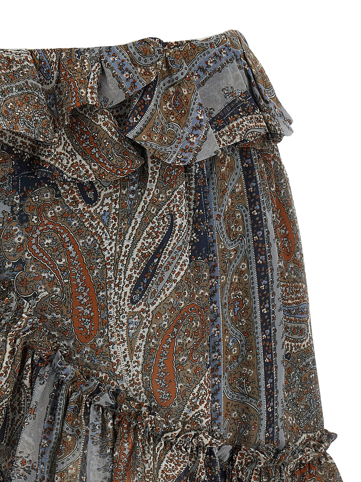 Saint Laurent All over Print Skirt Gold, view 3