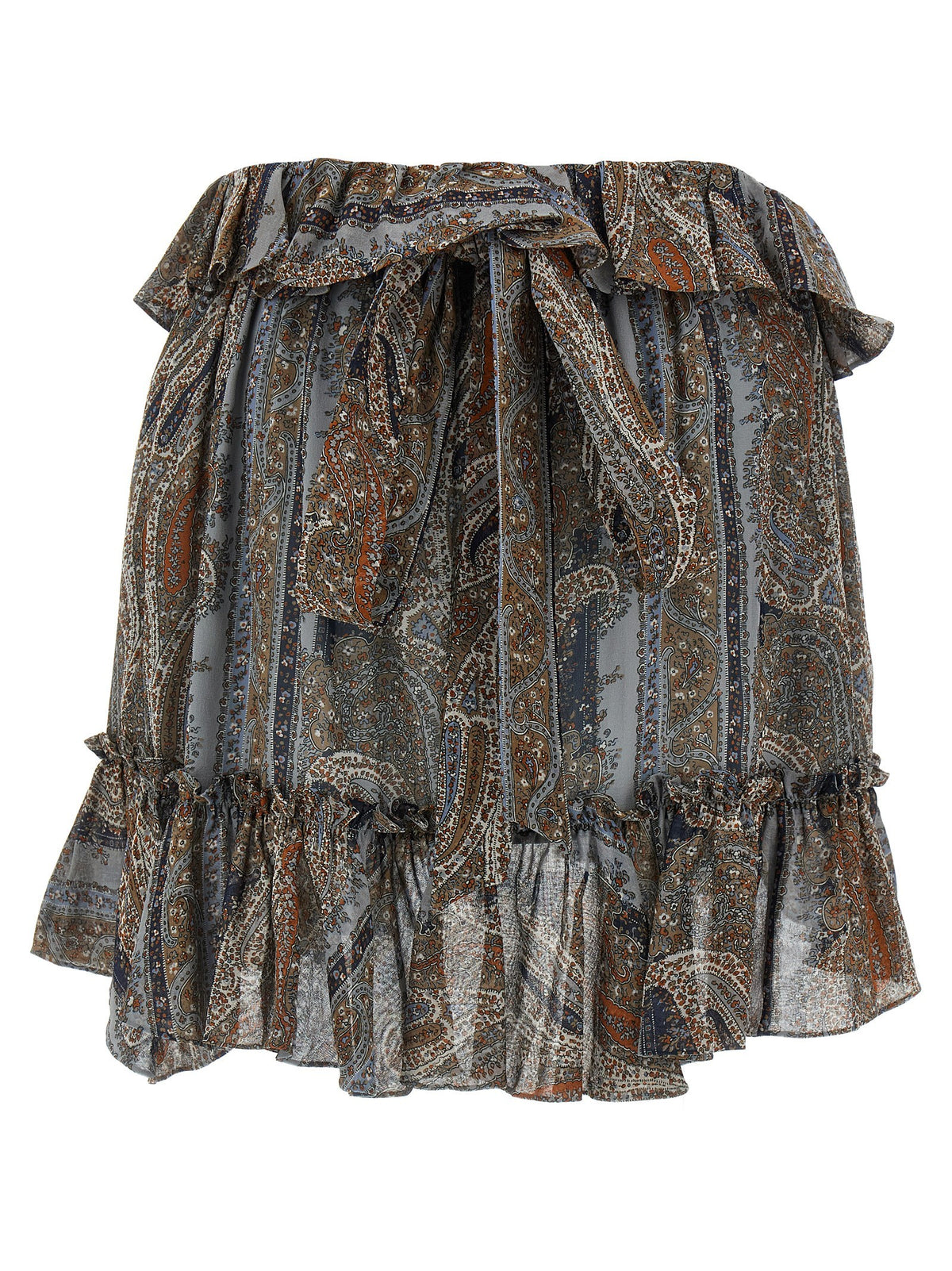 Saint Laurent All over Print Skirt Gold, view 2
