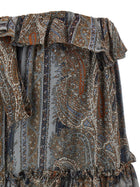 Saint Laurent All over Print Skirt Gold, view 4