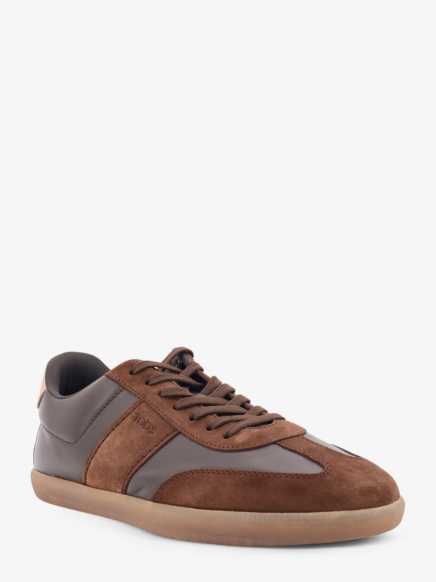 Tod's Men's Allacciata Cassetta Leather and Suede Sneakers Brown