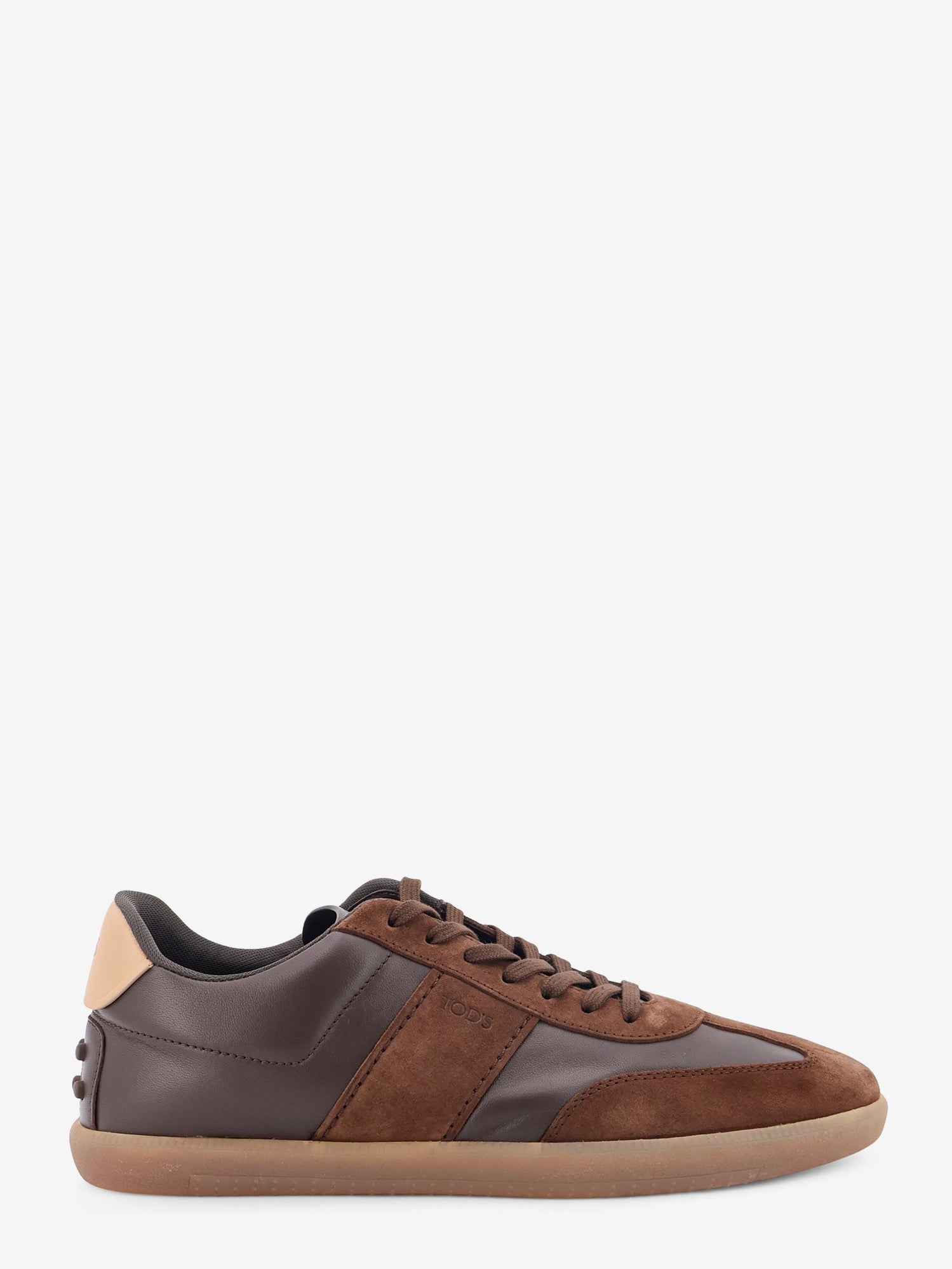 Tod's Men's Allacciata Cassetta Leather and Suede Sneakers Brown