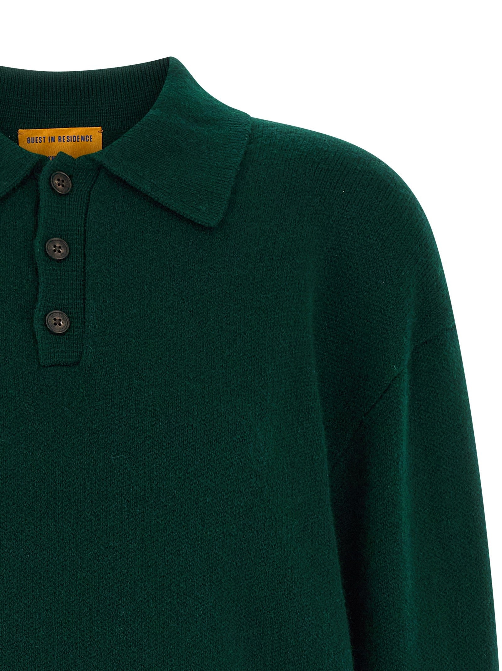 Guest In Residence Allday Polo Shirt Green