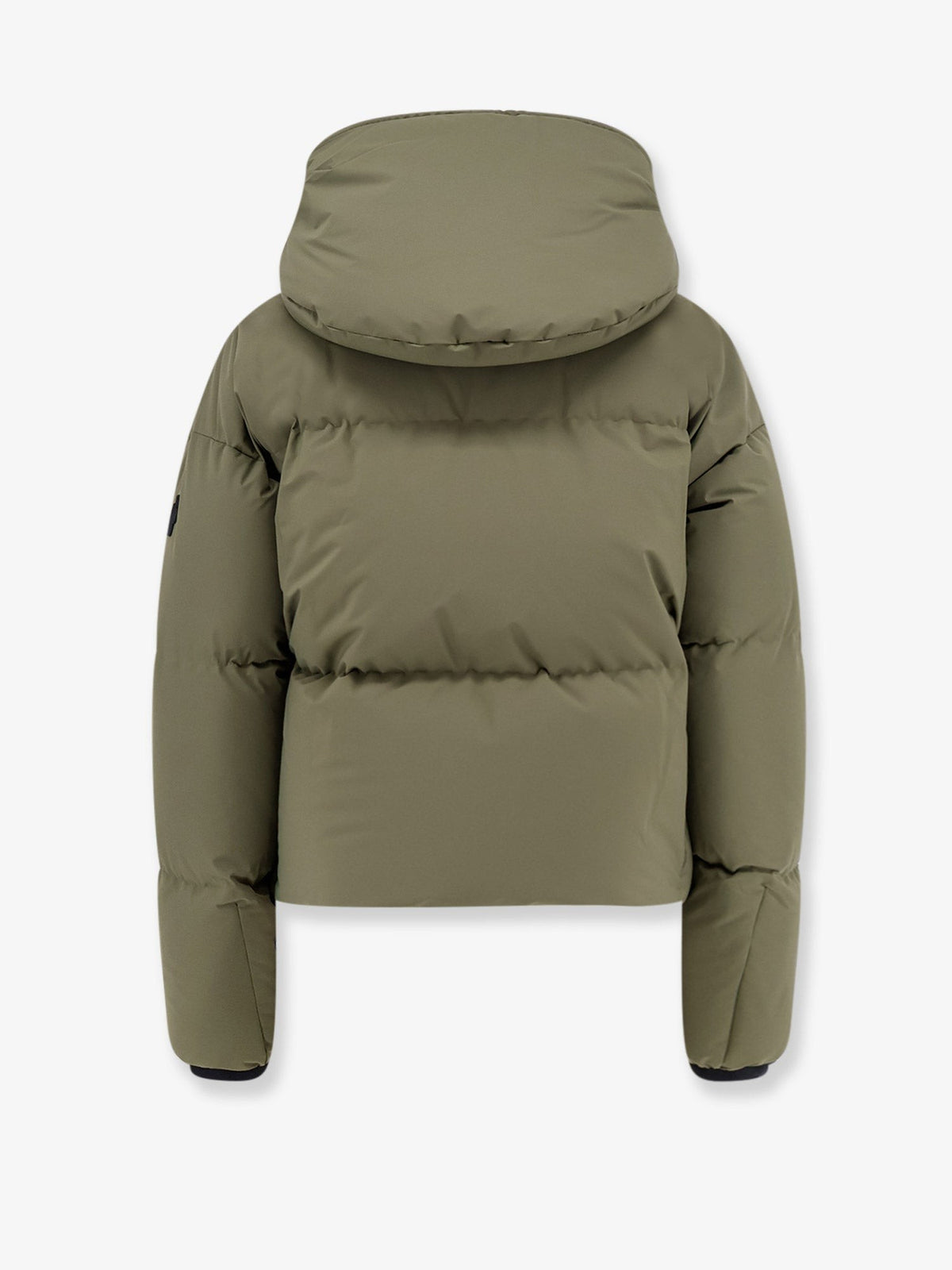 Moncler Grenoble Women's Allesaz Down Jacket in Water Repellent Stretch Fabric Green, view 2