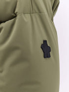 Moncler Grenoble Women's Allesaz Down Jacket in Water Repellent Stretch Fabric Green, view 3