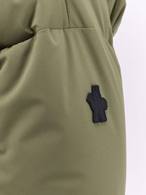 Moncler Grenoble Women's Allesaz Down Jacket in Water Repellent Stretch Fabric Green, view 3