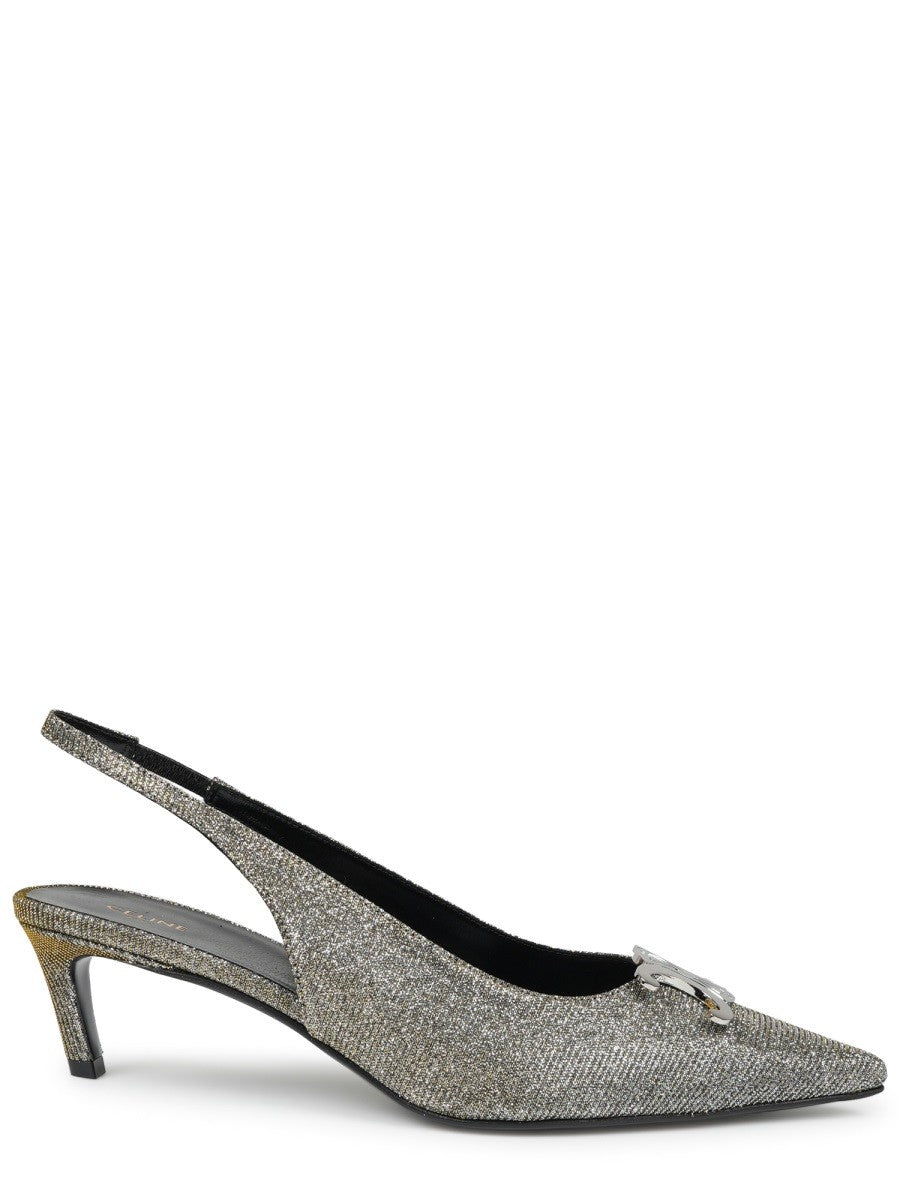 Celine Women's Alma Triomphe Iridescend Slingback Multicolor