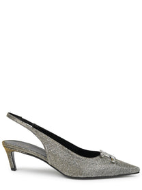 Celine Women's Alma Triomphe Iridescend Slingback Silver