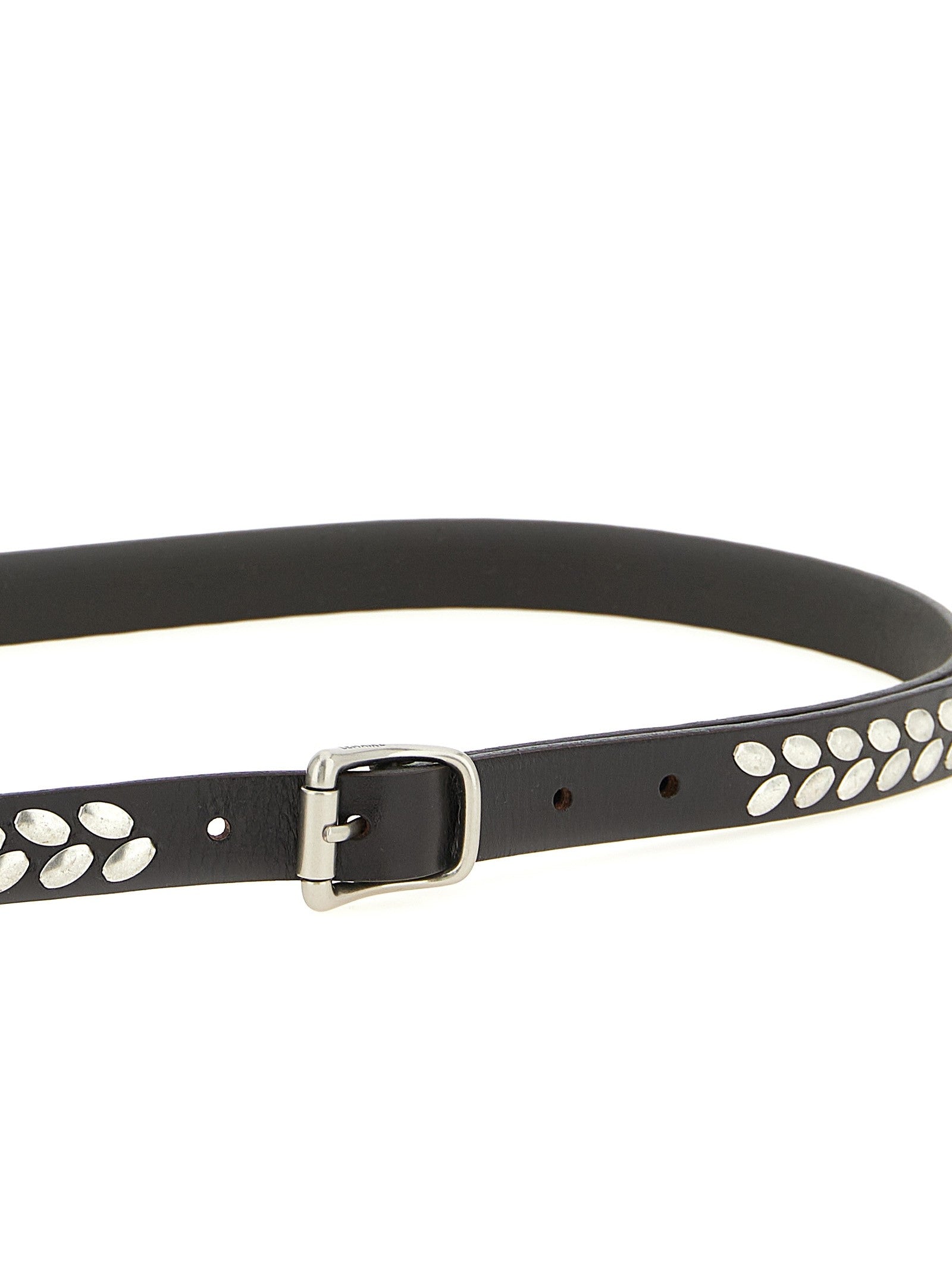 Lemaire Almond Stud Belt Brown