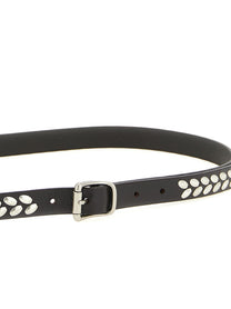 Lemaire Almond Stud Belt Brown