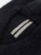 Rick Owens Men's Alpaca and Wool Blend Balaclava Black, view 3