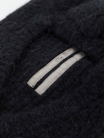 Rick Owens Men's Alpaca and Wool Blend Balaclava Black