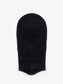 Rick Owens Men's Alpaca and Wool Blend Balaclava Black