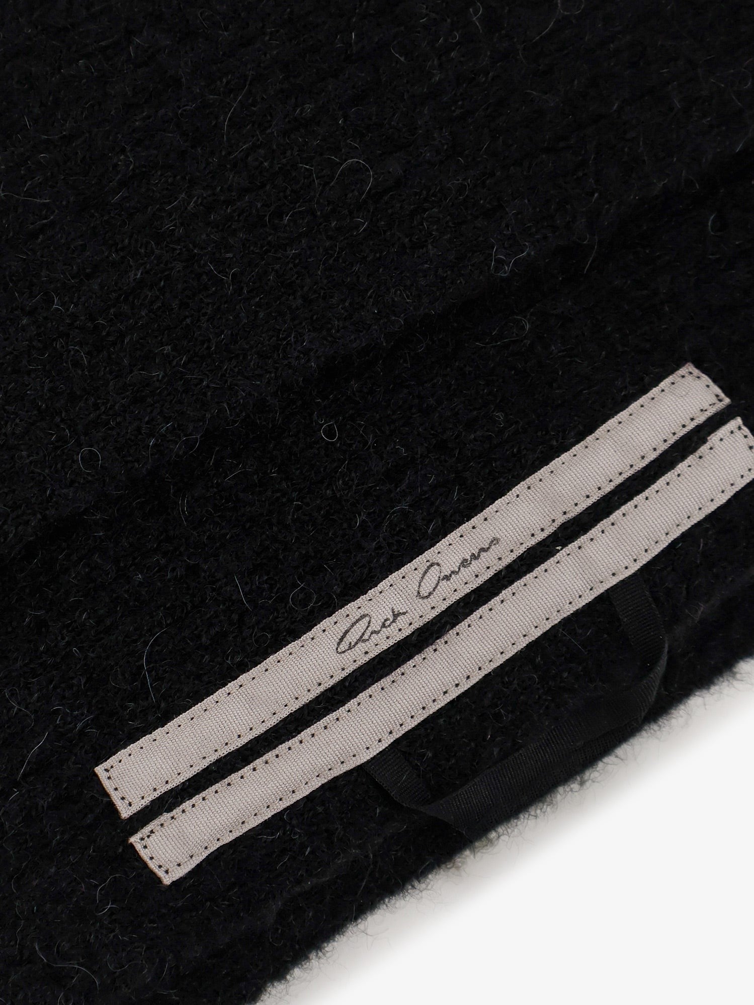 Rick Owens Women's Alpaca and Wool Blend Scarf Black