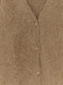 Alysi Women's Alpaca Blend Cardigan Beige
