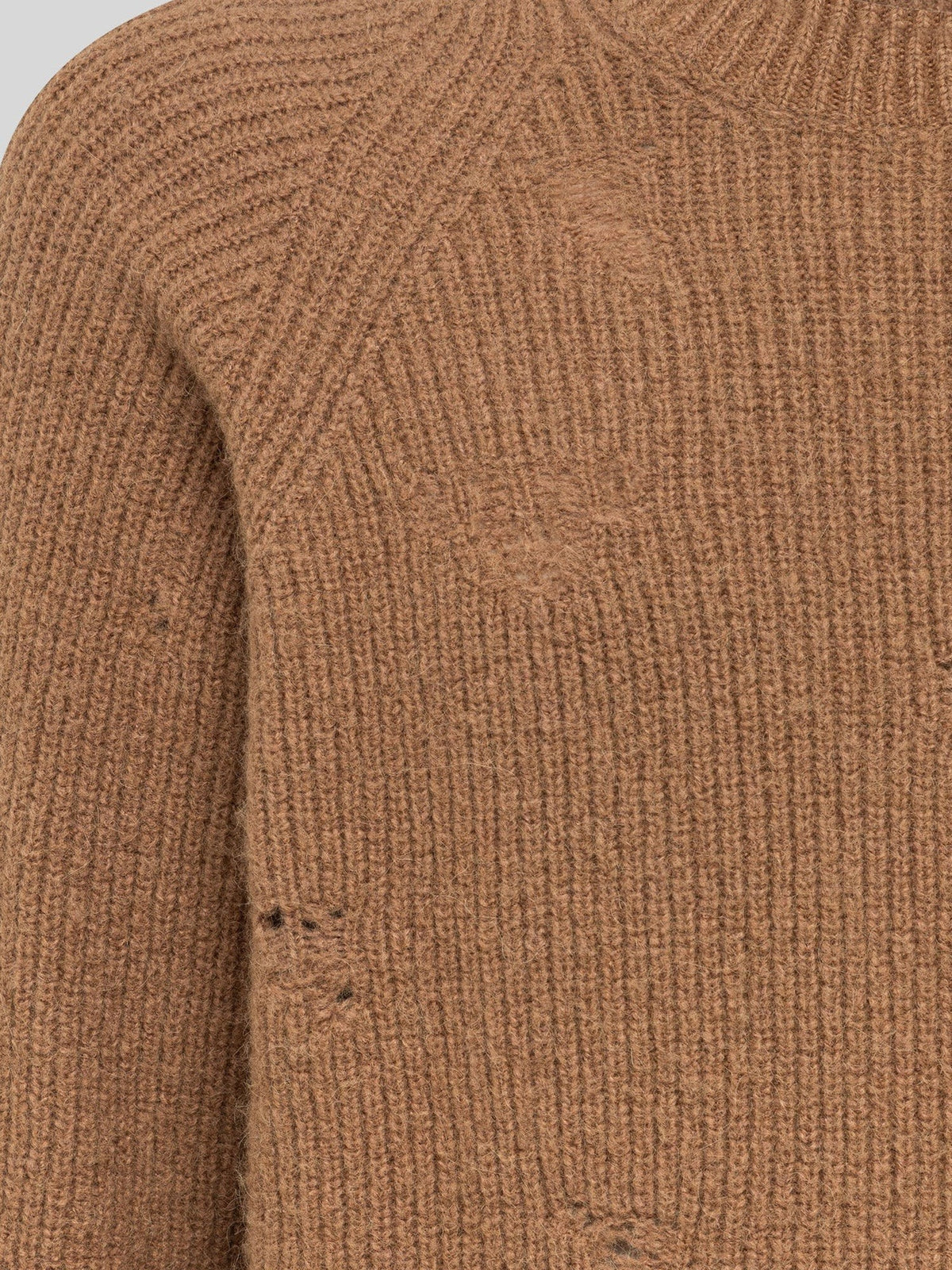 Laneus Men's Alpaca Blend Sweater Beige, view 3