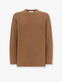 Laneus Men's Alpaca Blend Sweater Beige