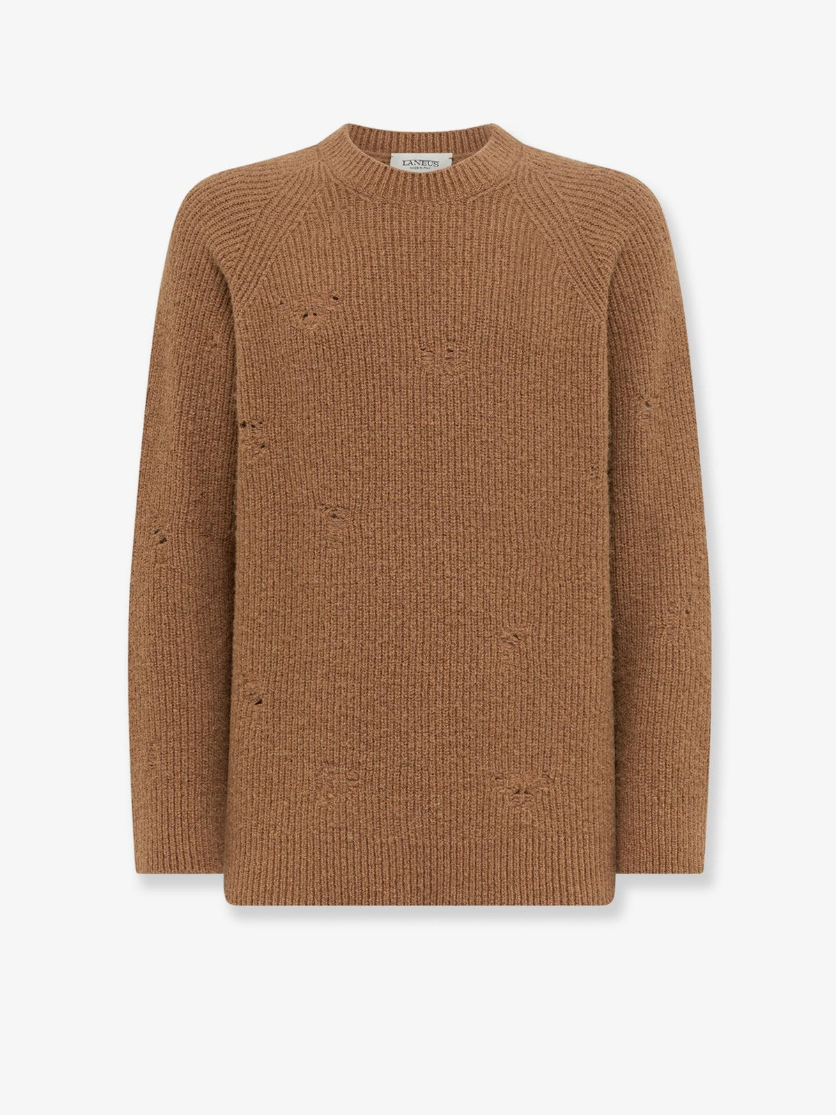 Laneus Men's Alpaca Blend Sweater Beige