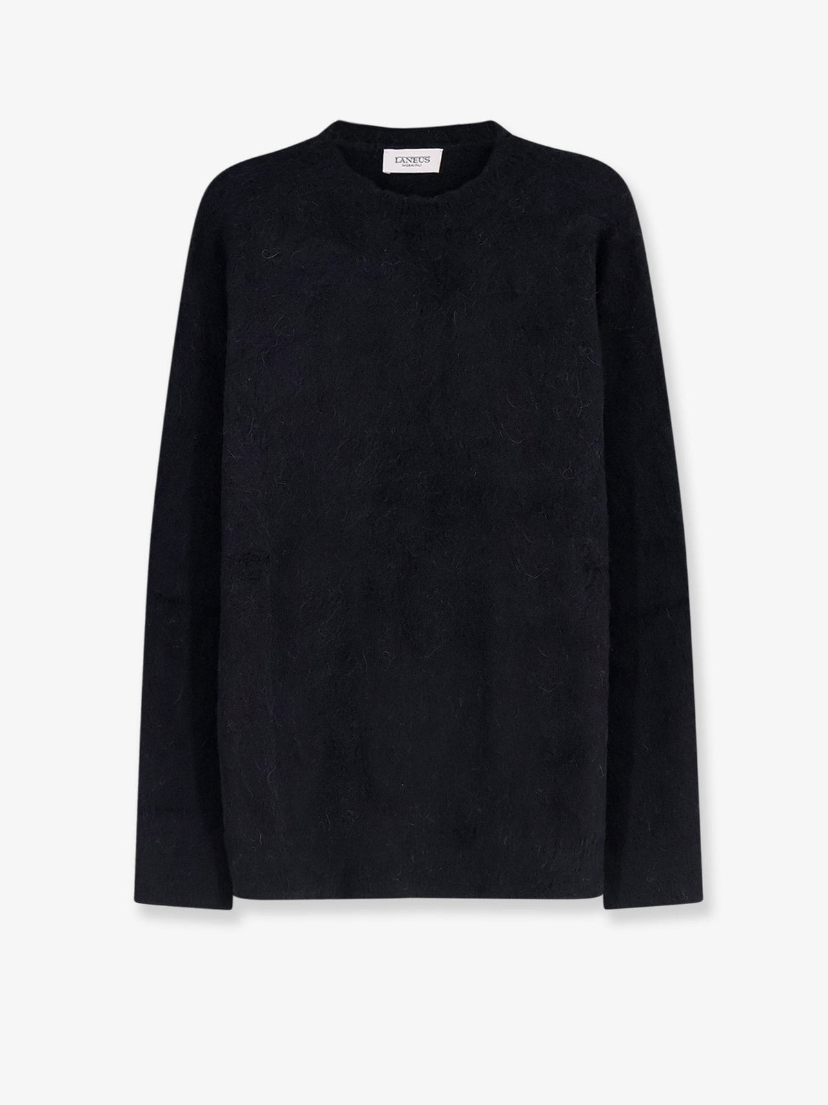 Laneus Men's Alpaca Blend Sweater Black