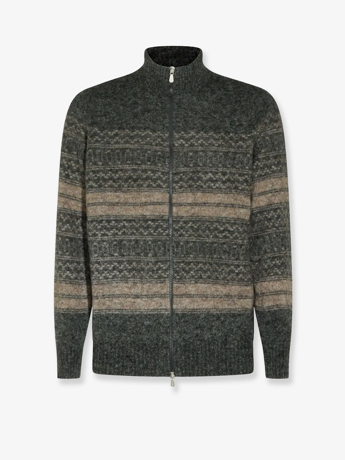Brunello Cucinelli Men's And Wool Blend Cardigan Carbone