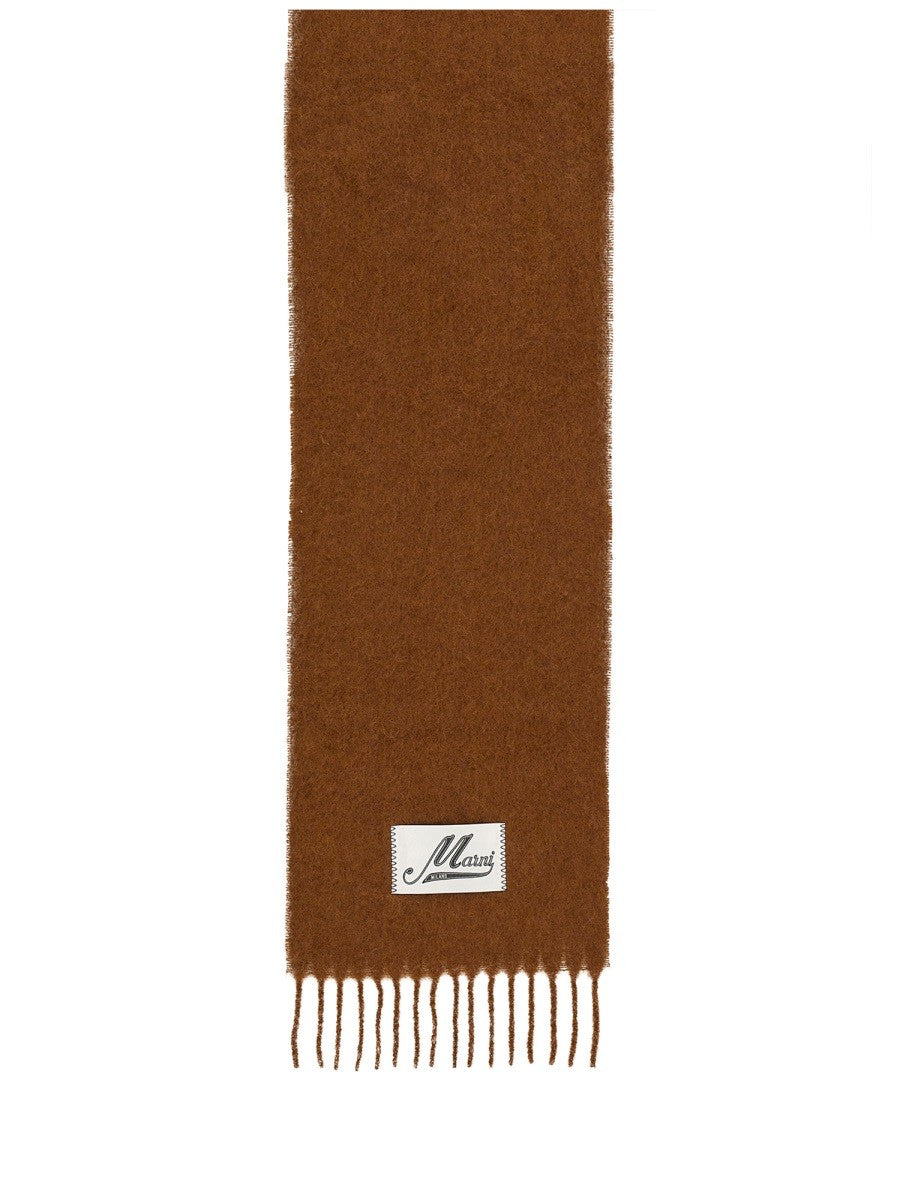 Marni Men's Alpaca Scarf Brown, view 2