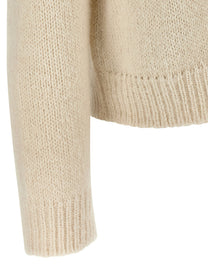 Jil Sander Alpaca Wool Sweater White