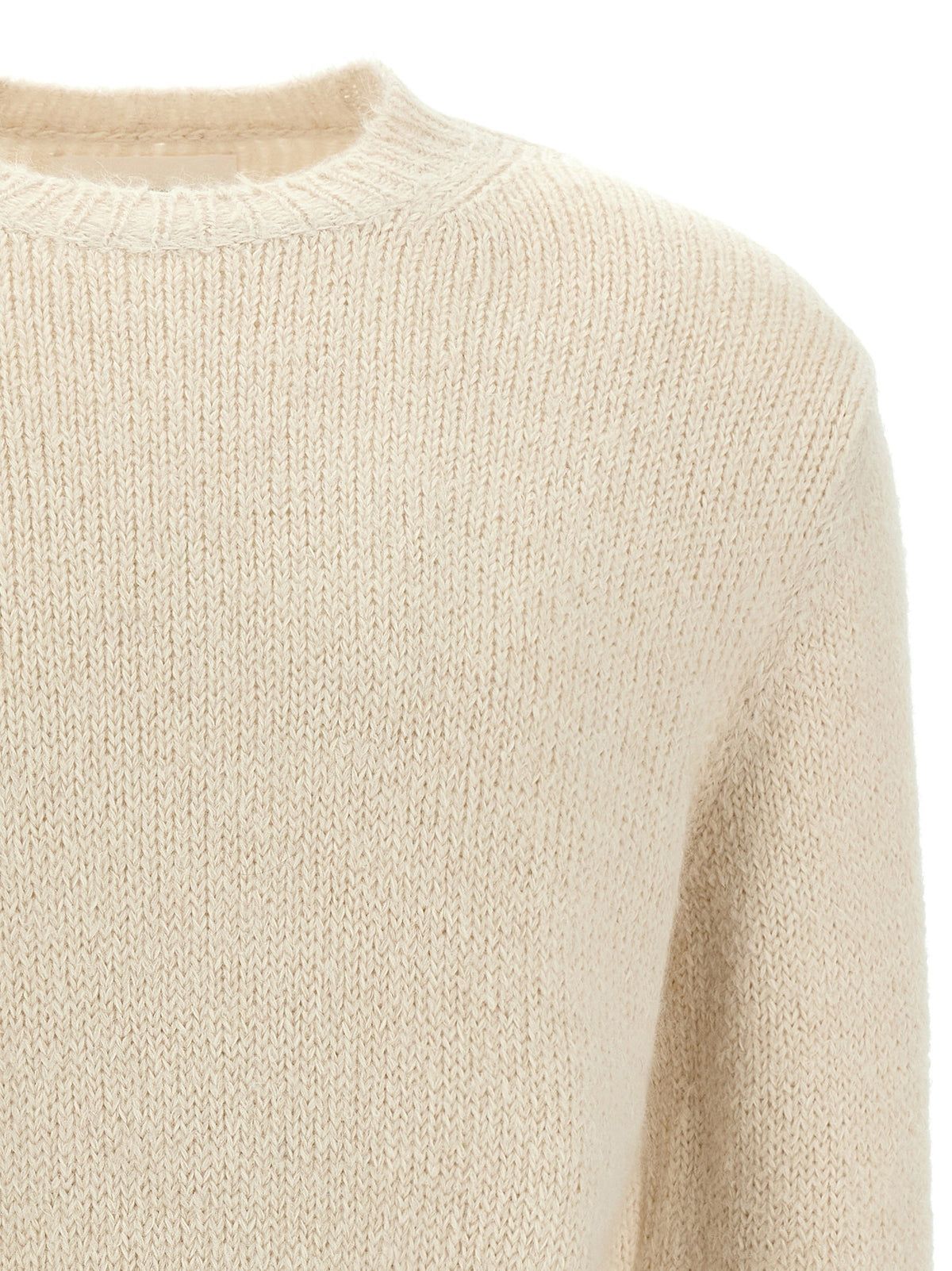 Jil Sander Alpaca Wool Sweater White