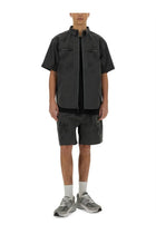 Alpha Industries Men's Laser Cut Short Sleeve Shirt Grey, view 2