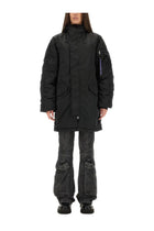 Alpha Industries Unisex Long Bomber Jacket Black, view 5