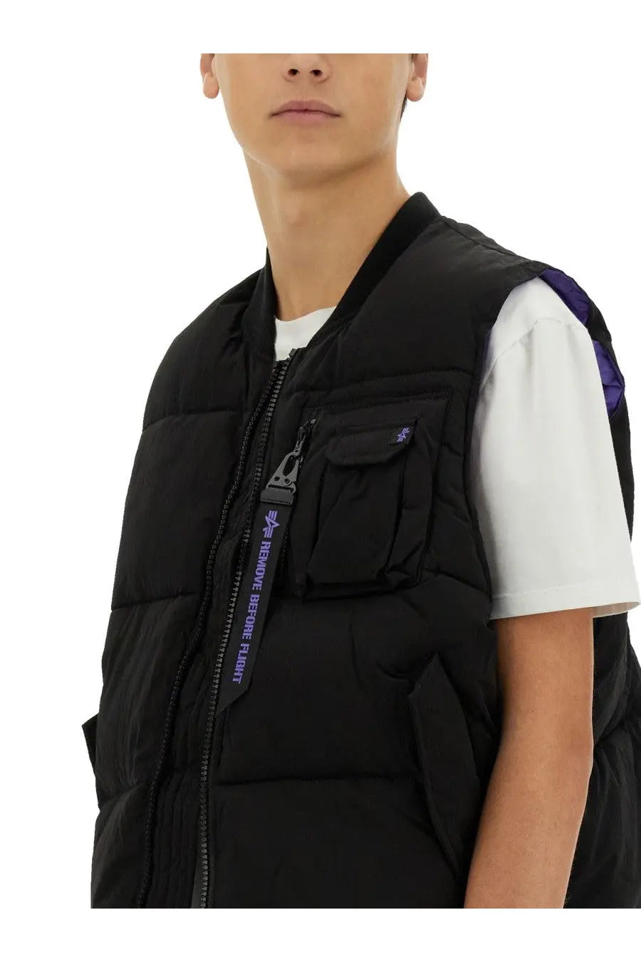 Alpha Industries Unisex Sleeveless MA Black, view 2