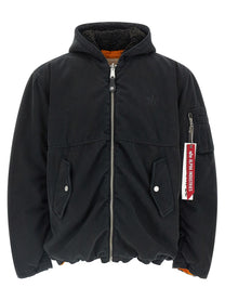 PURPLE BRAND Alpha Industries Purple Reversible Bomber Jacket Gold